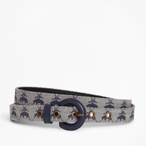 Brooks Brothers Accessories - ♻️ NWOT Brooks Brothers Logo Jacquard Waist Belt
